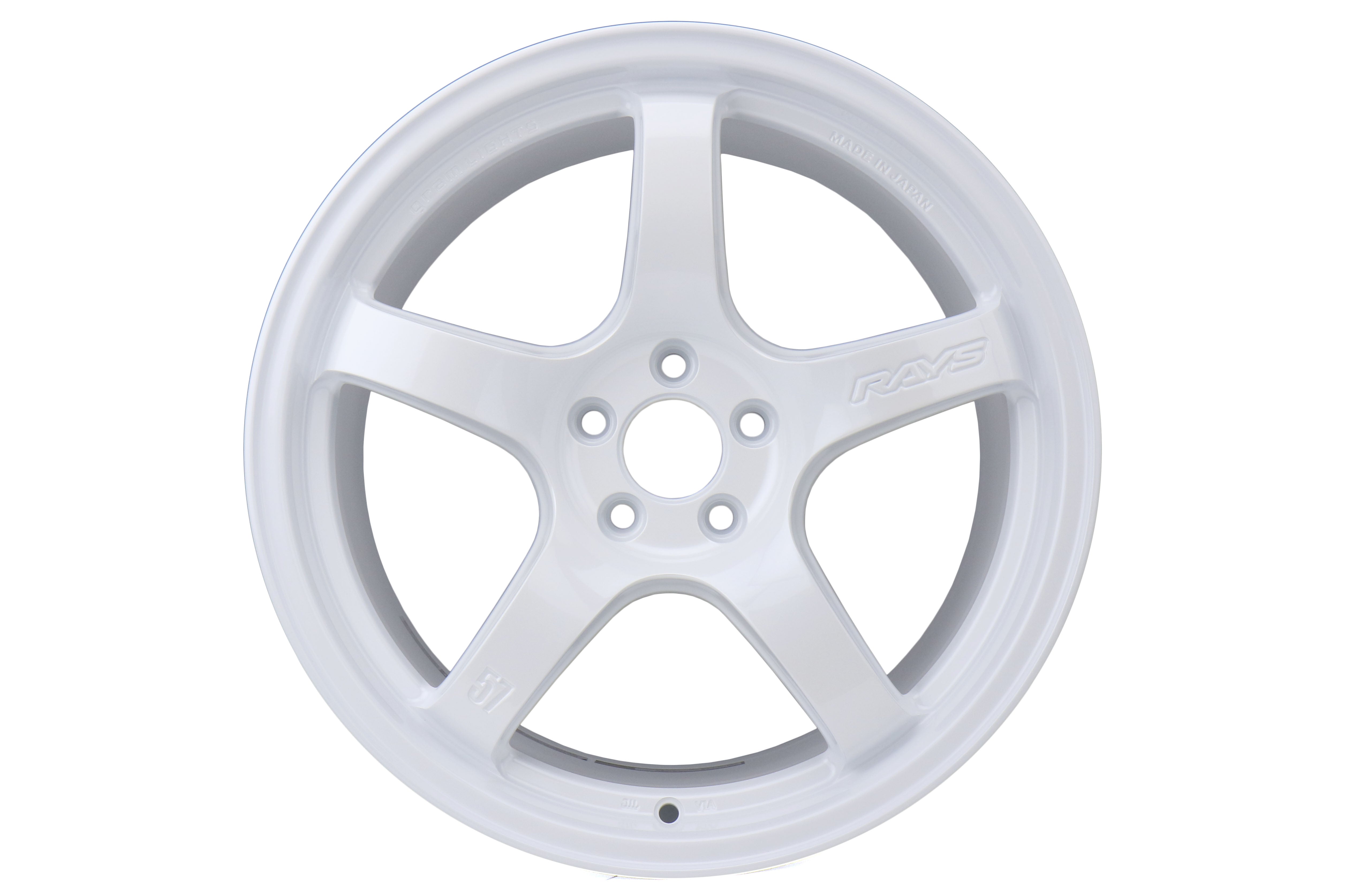 Rays Gram Lights 57CR Ceramic Pearl 17x9 +38mm 5x100 (Sold As Pair) - 2013-2024 Subaru BRZ / Scion FR-S / Toyota GR86 / 2014-2018 Subaru Forester